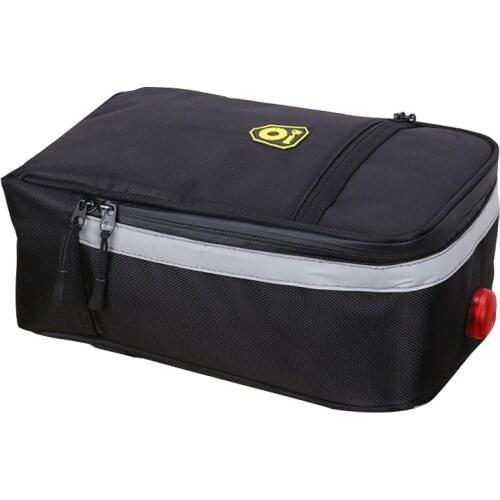 B-SOUL Waterproof Bicycle Foldable Carrier Bags Reflective MTB Mountain Bike Rear Tail Seat Rack Trunk Luggage Pannier Dropship