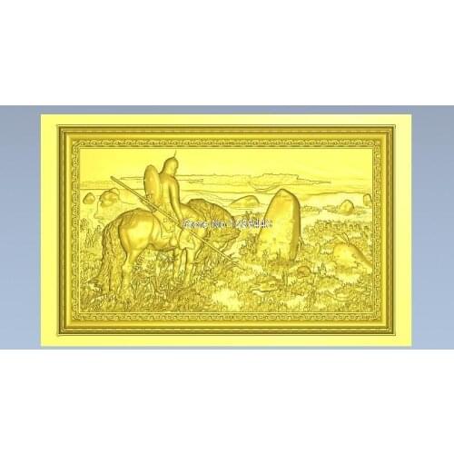 High quality New 3D model for cnc 3D carved figure sculpture machine in STL file format Knight at the crossroads