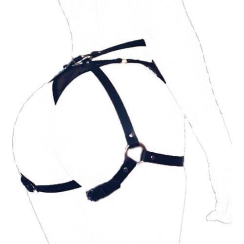 Leather Harness For Women Garter Belt Lingerie Stockings Body Buttocks Bondage Leather Leg Harness Bdam Suspender Sexy