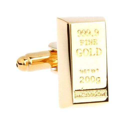 Gold Bar Cufflink Cuff Link 15 Pairs Wholesale Free Shipping