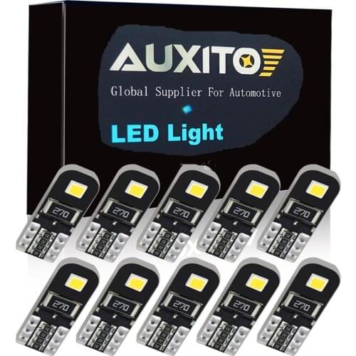 10PCS T10 LED W5W Canbus 194 168 2835 SMD No OBC Error Auto Clearance Parking light LED T10 LED W5W Signal Lamp Car Side Light