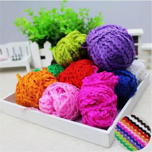 3mm 25 yards /lots Zig zag Lace Ribbon Tape DIY Handmade Patchwork Craft Decoration Low-cost processing11 color free shipping