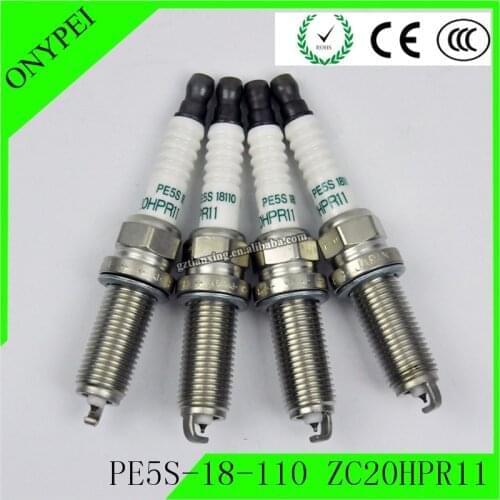 4pcs Iridium PE5S-18-110 ZC20HPR11 Spark Plug For Mazda 3 6 CX-3 CX-5 MX-5 Miata