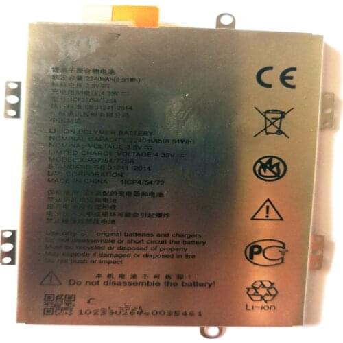 3.8V 2240mAh ICP37/54/72SA cell phone battery For ZTE Blade A310 Battery with Repair Tools