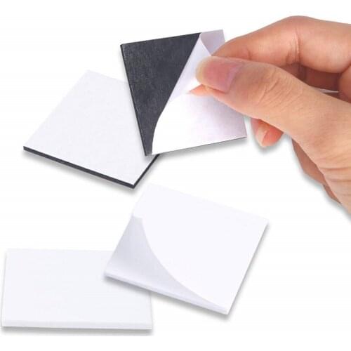 Double Sided Foam Tape Strong Pad Mounting,Black Self-Adhesive Tape Include Square Round and Rectangular