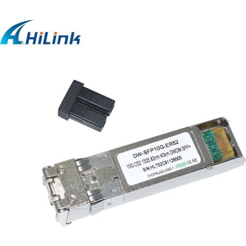 DWDM C52-C57 40km 10G SFP+ 1535.82-1531.9nm Mini-GBIC DOM C-Band LC Compatible Module