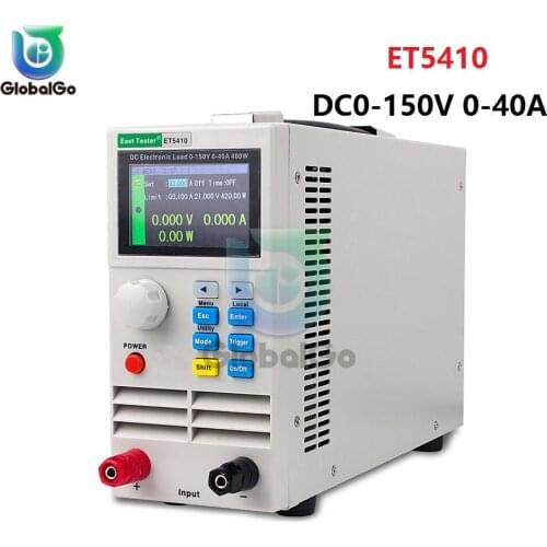 ET5410 DC 0-150V 0-40A DC Programmable Electronic Load USB For Battery Charger Switching Power Supply LED Test Checker