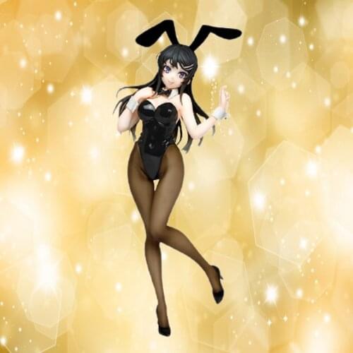 24CM Anime Rascal Does Not Dream Of Bunny Girl Sakurajima Mai Sisters Dream Sexy Bunny Girl Figurine PVC Action Figures Toys