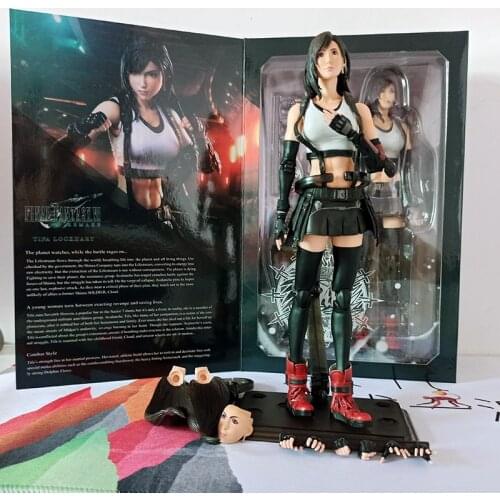 Play Arts Kai Final Fantasy VII Tifa Lockhart Remake Action Figure Japan Anime Collectable Toys Gifts