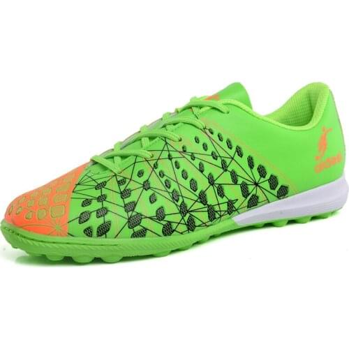 Fashion Printed Green football Shoes Men Lightweight Training Sneakers Men Comfortable Non-Slip Outdoor Sport Shoes Futsal Shoes