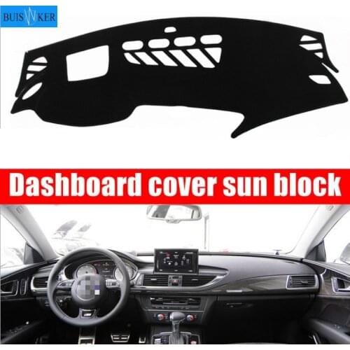 For Audi A7 S7 Car Dashboard Cover Avoid Light Pad Instrument Platform Dash Board Cover Car Styling Car Accessories