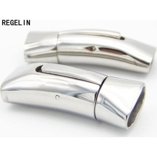REGELIN 1pcs/lot inner size 7.3X3.3mm Fitting Flat Silver Tone Plated Magnetic Clasps Jewelry Findings Jewelry Accessories