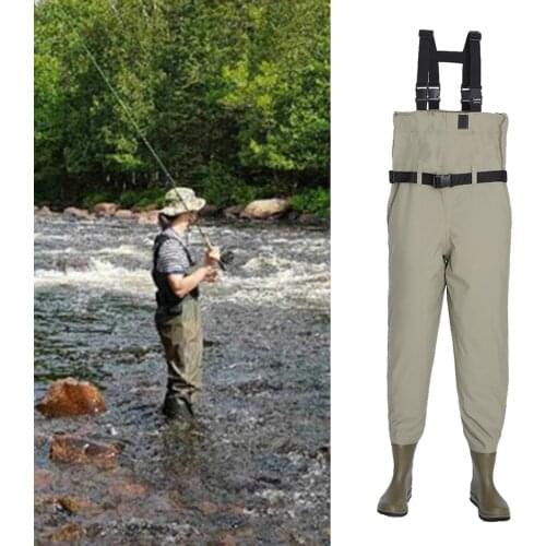 Premium Chest Waders Waterproof Fly Fishing Hunting Muck Wader Bib Pant Durable and Comfortable Stocking foot Fishing Chest