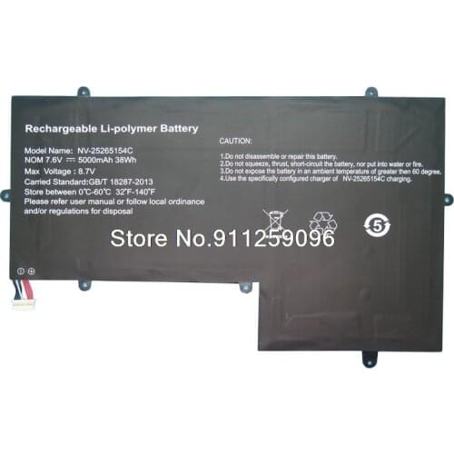 Laptop Battery For GEO Book 3X Book 3 For GeoBOOK 3 3X NV-25265154C 25265154C 7.6V 5000mAh 38Wh N13DM0 13.3 New