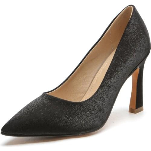 Age season in 2019 new product high fashion with shallow mouth pointed single shoes women 40-43