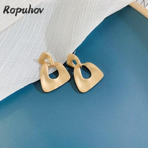 Ropuhov 2021 New Arrival Korean Trendy Dangle Earings Fashion Jewelry for Women