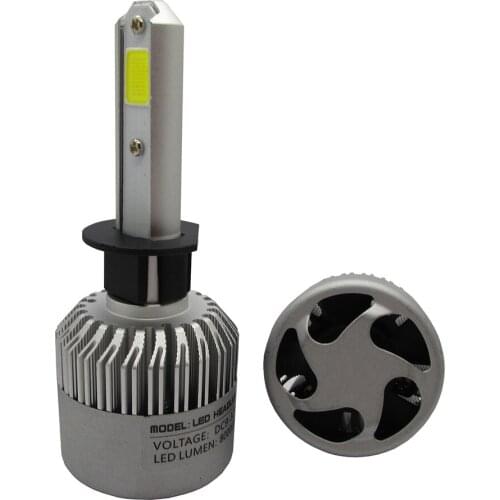 One pair H1 4000LM 72W COB LED S2 Car Headlight Kit Bulbs Auto Led Headlamp 6500K h1 led fog lamp