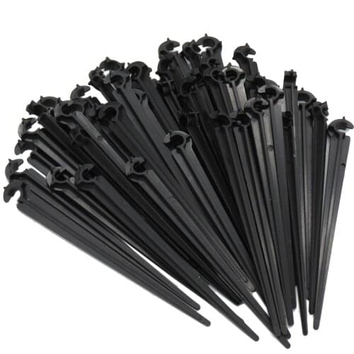 10/20/50/100PCS Shape Garden 4/7mm Drip Irrigation Tube Pipe Support Bracket Holders Fixed Stems Drip Irrigation Accessories