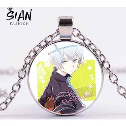 SIAN Kuroko No Basket Anime Basketball Enthusiast Youth Pendant Necklace Trendy Teen Metal Glass Chain Accessories Hot Selling