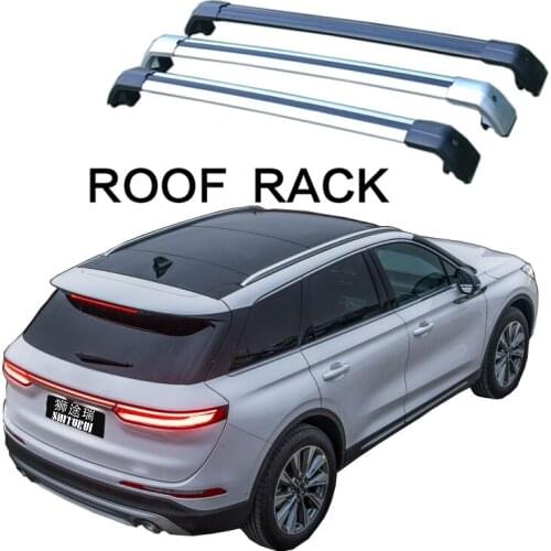 2Pcs Roof bars For Lincoln CORSAIR 2019-2020 Aluminum Alloy Side Bars Cross Rails Roof Rack Luggage Carrier