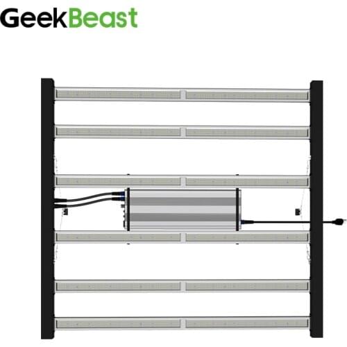 Internet Celebrity Product GeeK Beast Pro 630W Led Grow Light Covers 4*4' Full Spectrum LED Stripes Light 6 Bars