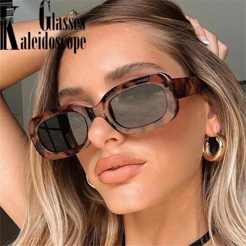 Vintage Square Sunglasses Women Narrow Frame Small Rectangle Sun Glasses Men Ins Popular Eyewear Classic Korea Style Shade UV400