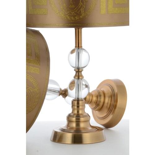 Versace Modern Double Crystal Desk Lamp Versace Lamp Shade