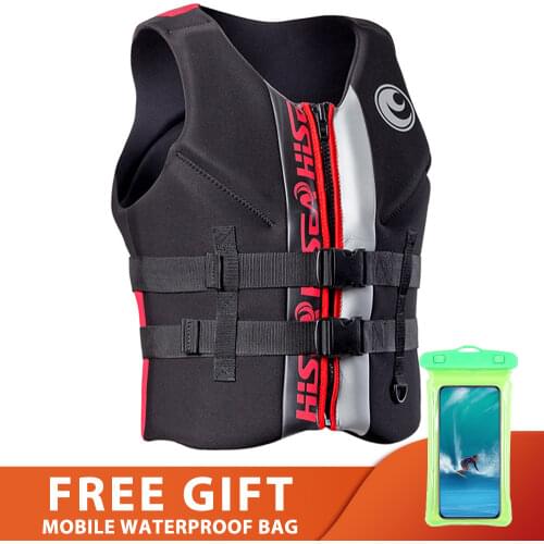 Life Jacket Adults Surf Vest Motorboats Jet Ski Kayak Wakeboard Raft Rescue Boat Fishing Vest Swimming Drifting Life Safety Vest