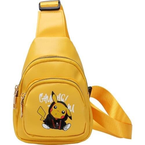 Pokemon Crossbody Bags Pikachu Anime Mini PU Shoulder Bags Messenger Bag for Girls Boys Kids Birthday Gifts