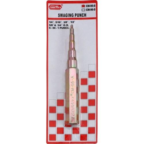 Hvac multi Swaging punch CM-95-S for copper pipe 6-in-1 Punch For 1/4" 5/16" 3/8" 1/2" 5/8" O.D.tubing Rose pipe rods