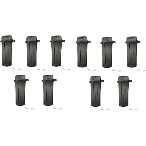 Lot 10PCS Back Belt Clip with Screws For Baofeng 777S 888S BF-666S BF-777S BF-888S Walkie Talkie Spare Part Accessories