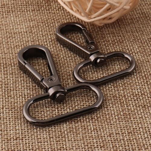 10 PCS 32mm/25mm Lobster Swivel Clasps Gunmetal Hook Claws Carabiner Snap Buckle Gate Bag Purse Strap Handbag Purse Hook