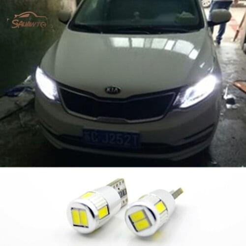 2 X T10 W5W Car LED Auto Lamp Canbus 12V Parking Light For Kia rio sportage k2 k3 k5 ceed soul cerato forte carens sorento