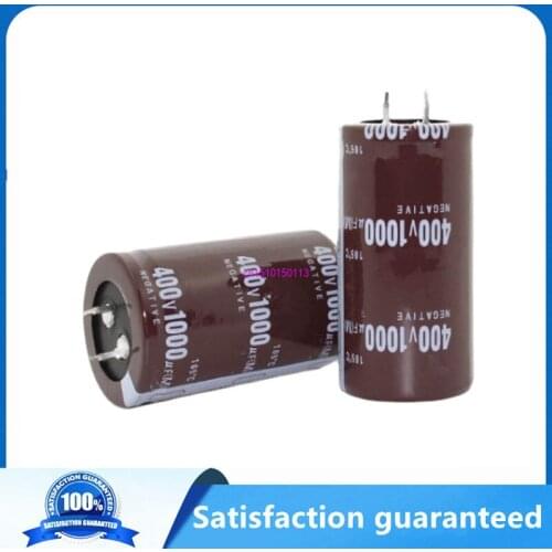 28PCS-2PCS 400v 1000uf 1000uf 400v1000uf Electrolytic Capacitor volume 35*60MM best quality