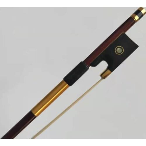 2 PCs Brazil Wood Violin Bow 4/4 with white bow hair 121# Quality Bow Frog