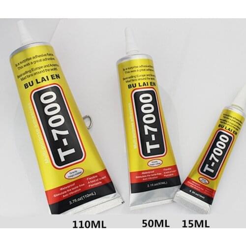 50ML T7000 Super Black Liquid Glue Multipurpose Adhesive Rhinestone DIY Phone Screen Frame Sealant Epoxy Resin T-7000 Nail Gel