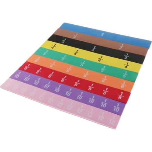 51 Pieces Magnetic Fraction Tiles Math Teaching Manipulatives