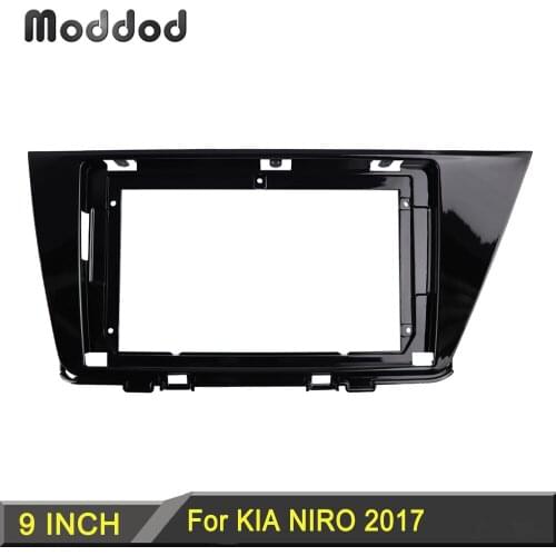 9 INCH Radio Fascia fit for KIA NIRO 2017 Double Din Frame Android player Stereo GPS DVD Player Install Surround Trim Panel Kit