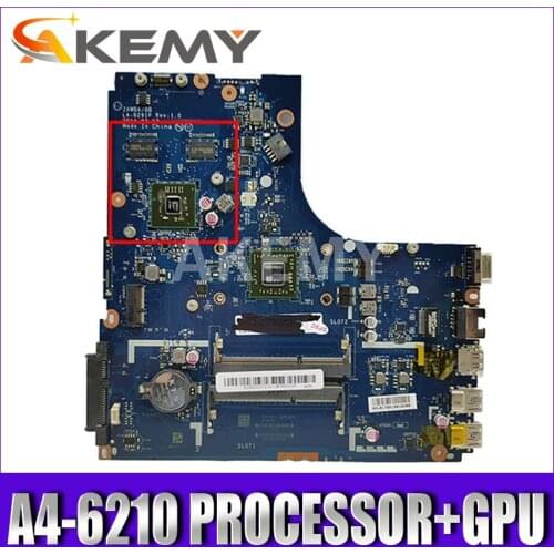 Akemy BRAND NEW. B50-45 MAINBOARD.ZAWBB LA-B291P FOR LENOVO B50-45 LAPTOP MOTHERBOARD , A4-6210 PROCESSOR+GPU