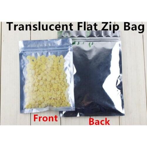 Free Shipping 50PCS/LOT 160micron Flat Bottom Plastic Gift Bag/ Aluminum Foil Ziplock Bag/ Food Bag