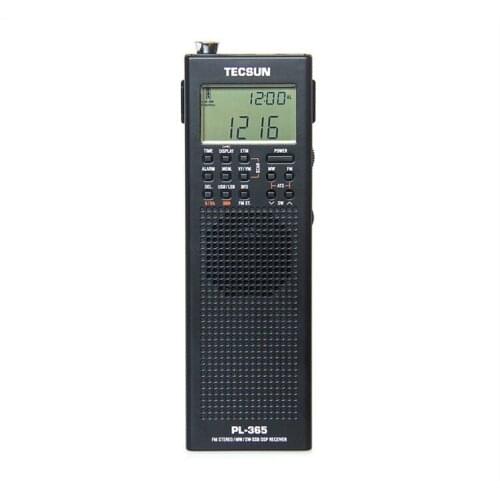 Black color Original TECSUN PL-365 Portable DSP ETM ATS FM-Stereo MW SW World Band Stereo Radio PL365 Full Band