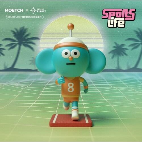 Blind Box Toys Original MOMO Planet Sports Life 3nd Series Anime Figure 7Style Random Kawaii Surprise Model Guess Dolls 8Pcs/Set