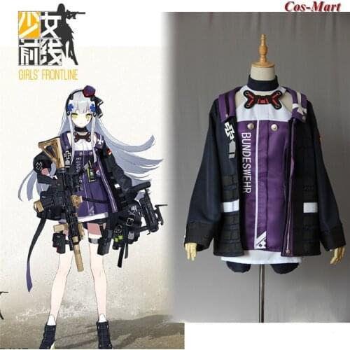 Game Girls Frontline HK416 Cosplay Costume Handsome Purple Combat Uniform Full Set Activity Role Play Clothing Custom-Make Any