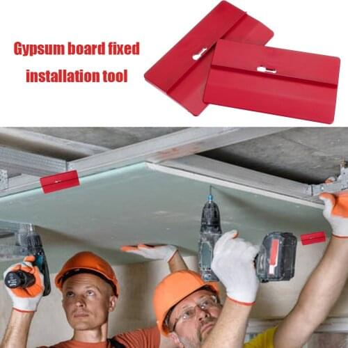 2Pcs Drywall Fitting Tool Plasterboard Fixing Tool Room Ceiling Sloped Walls Decoration Carpenter Tool Ceiling Positioning Plate