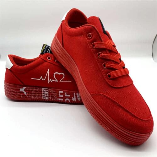 Ultralight Sneakers for Men Shoes Summer Classic Designer Shoes Fashion Sneakers Men Canvas Shoes 2020 Red Thick Bottom Shoe S18