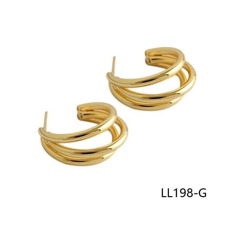 Round Design Earring Studs Elegant Fashion Women Jewelry Girl Gifts Nice LL198