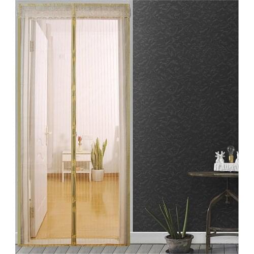 Summer Magic Net Anti Mosquito Insect Fly Bug Door Curtain Room Divider Automatic Closing Hands-free Magnetic Screen Mesh Door