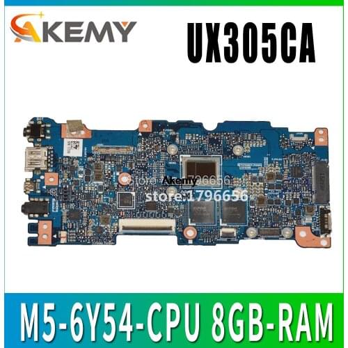 New ! Akemy UX305CA Motherboard W/ M5-6Y54-CPU 8GB-RAM for ASUS UX305CA UX305C U305C Mainboard 100% test OK