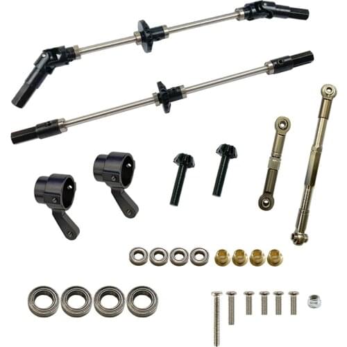 Upgrade Metal Front&Rear Gear Bridge Axle Parts Set with Screws for 1:16 WPL Henglong B14 B16 B24 C14 C24