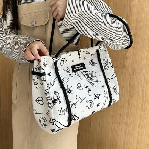 Cow Zebra Print Casual Canvas Shoulder Bag Women Large Capacity Travel Handbag Big Tote Fashion Reusable Shopping Bag For Girls